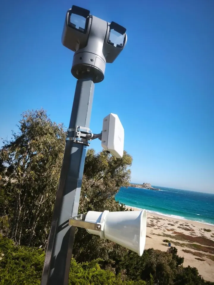 Protección perimetral con radar y cámaras PTZ para el Banco Central de Chile